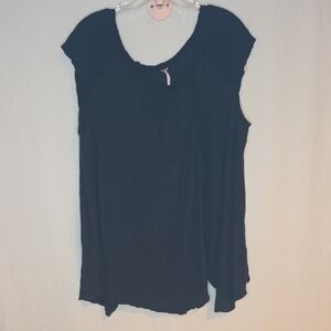 Free People Black Muscle Tee
